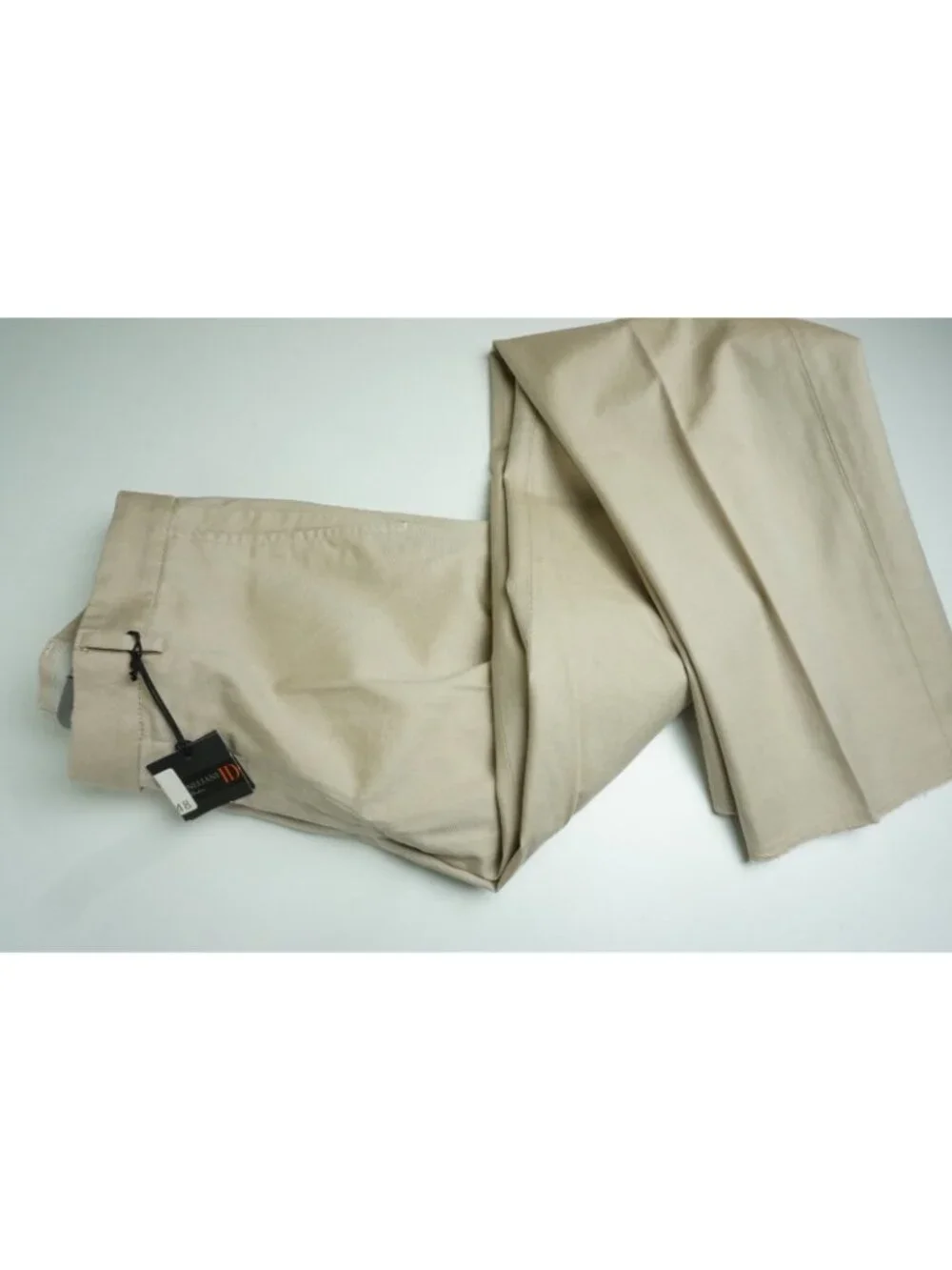 Corneliani ID Beige Twill Cotton Chino Dress Pants Sz 48R EU BRAND NEW